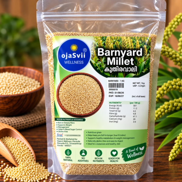Barnyard Millet (Kavadapullu / കവാദപ്പുല്ലു / കുതിരവാലി) 1Kg