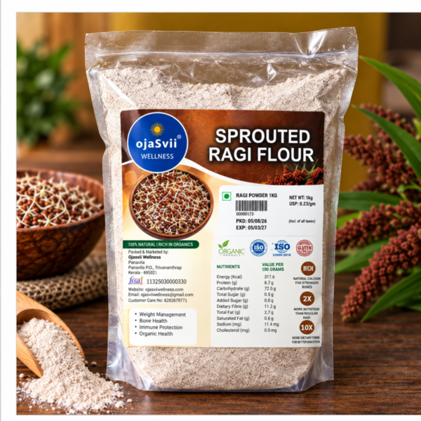 Sprouted Ragi Flour 1kg