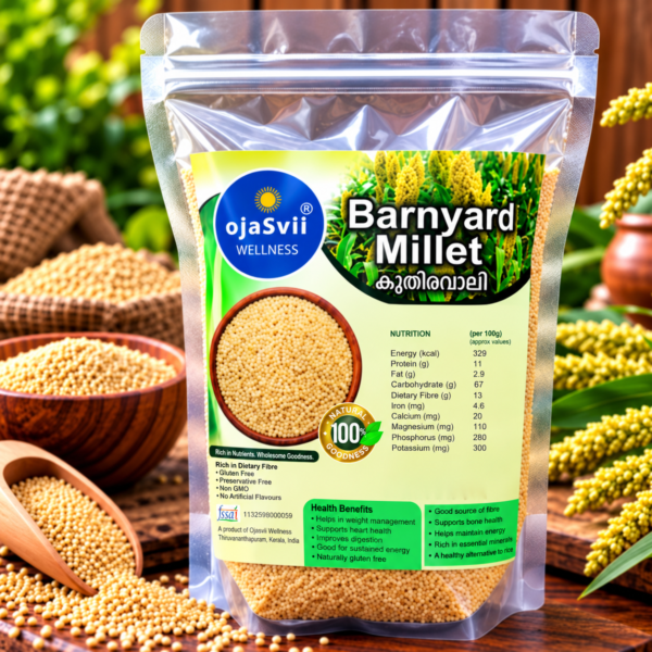 Barnyard Millet (Kavadapullu / കവാദപ്പുല്ലു / കുതിരവാലി) 500gm